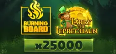 Larry the Leprechaun Burning Board