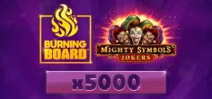Mighty Symbols: Jokers Burning Board