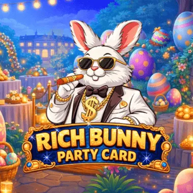 Rich Bunny Party Card game tile